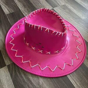 Adult Pink Cowboy Hat party hat fun western hat with lights